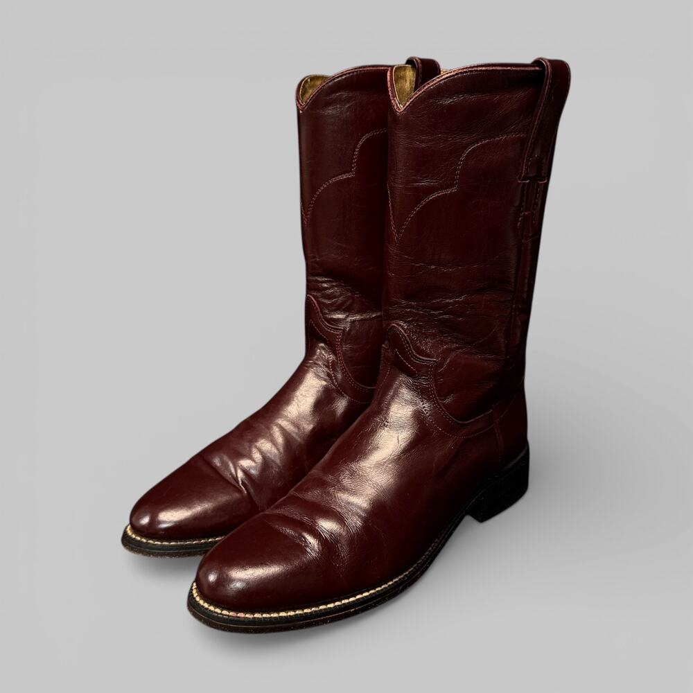 Tony Lama Womens 6B Red Burgundy Leather Western Cowboy Rodeo Boots - Picture 1 of 10